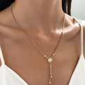 Vintage Golden Crystal Necklace – Timeless Elegance