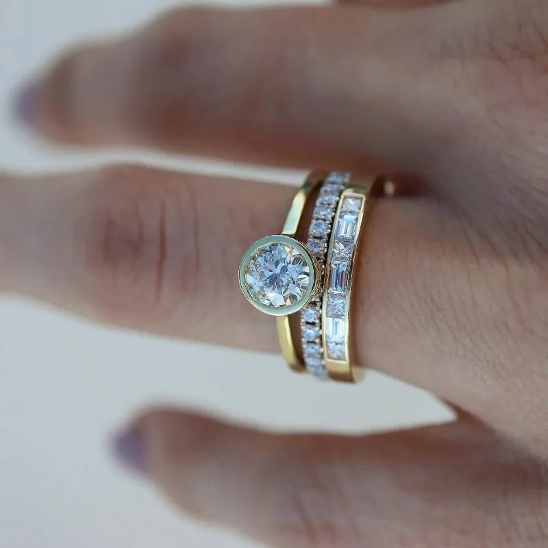Vintage Stacking Ring Set in Gold