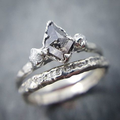 Vintage Ancient Glass Silver Ring