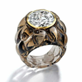 Vintage Zirconia Seal Ring