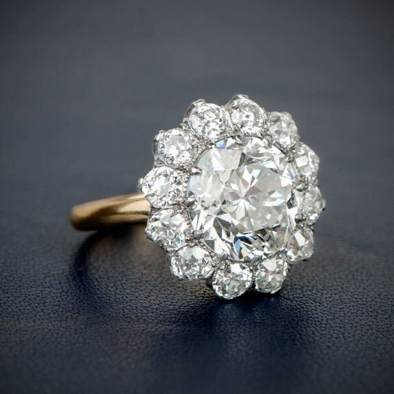 Vintage Crystaline Flower Ring