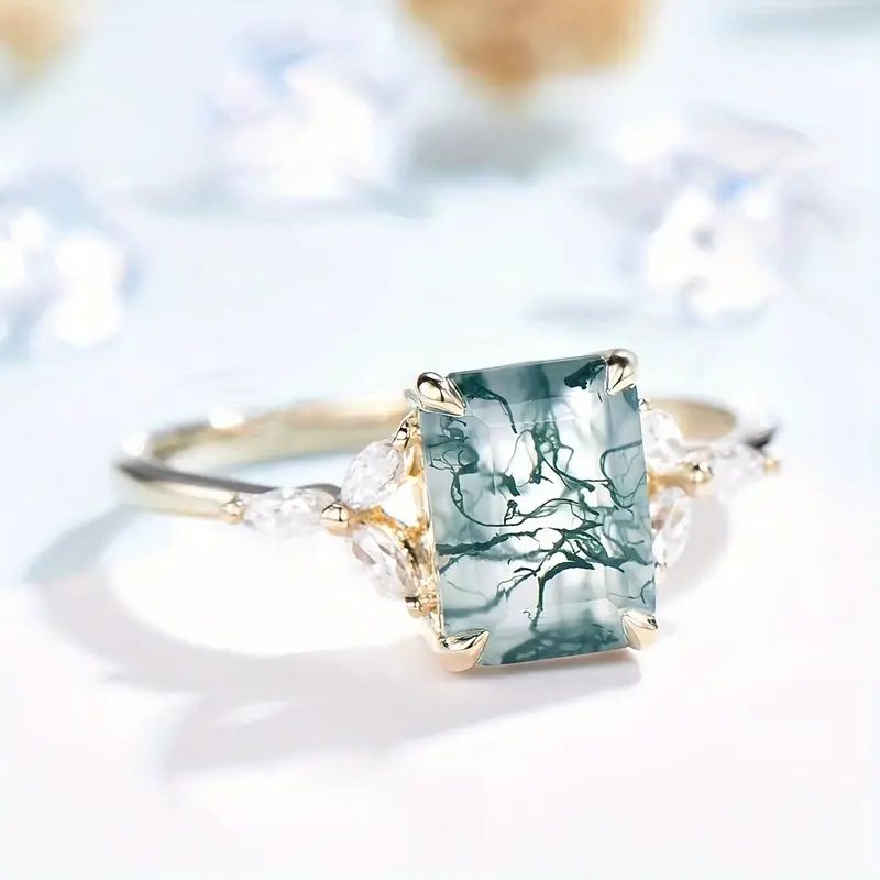 Vintage Green Nature Ring