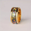 Colorful Enamel Gold Ring