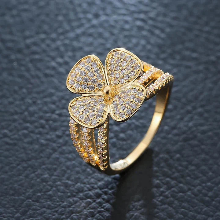 Bright Blossom Gold Ring