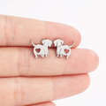Dog Love Stud Earrings