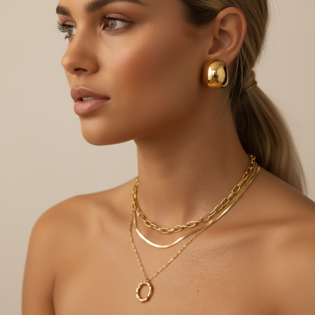 Chunky Gold Earrings
