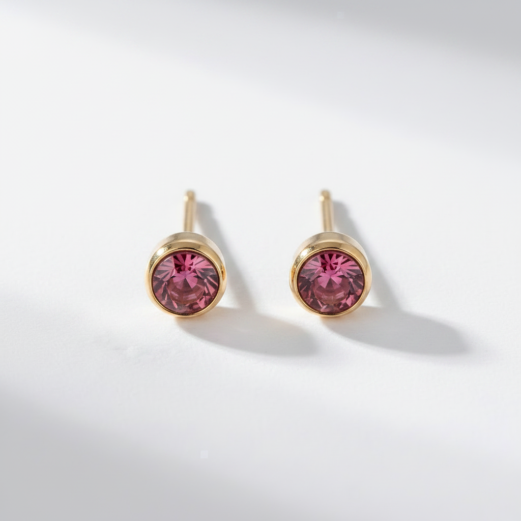 Opal Birthstone Studs