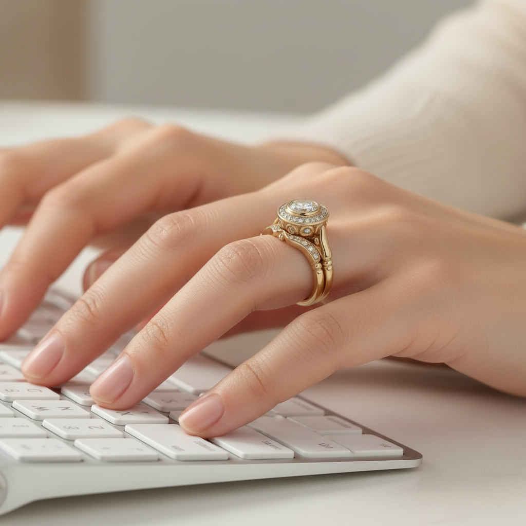 Vintage Gold & Zirconia Ring Pack
