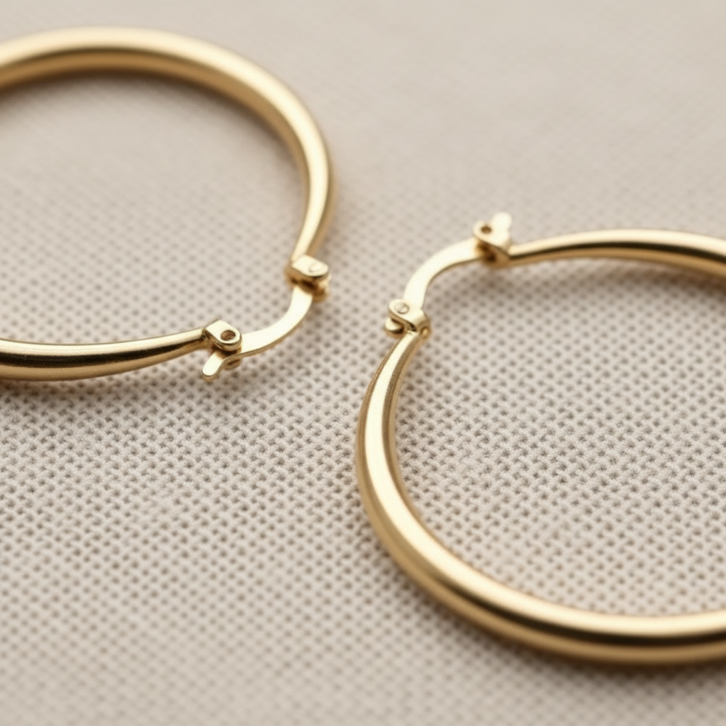 Vintage Gold Hoop Earrings