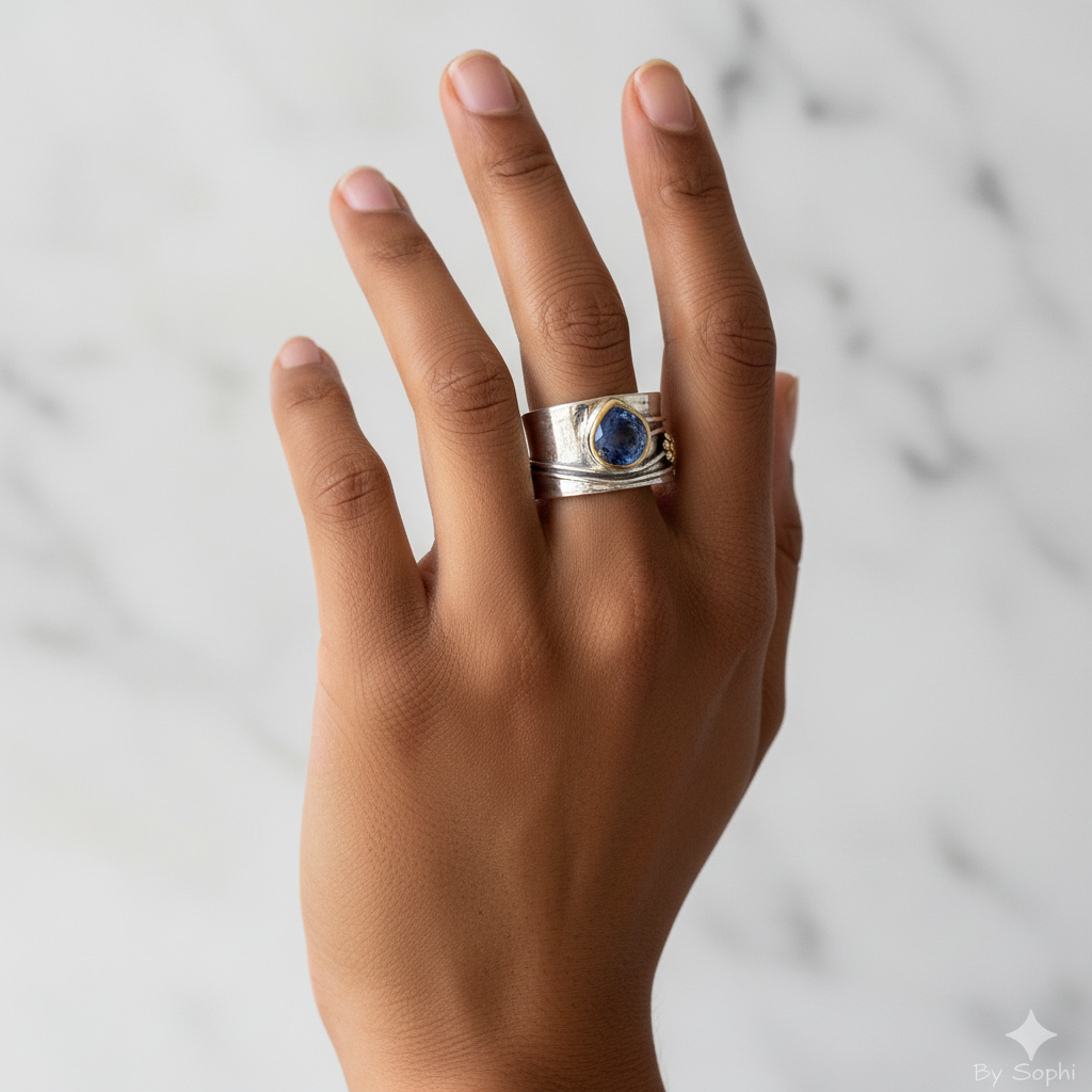 Bohemian Gemstone Meditation Ring