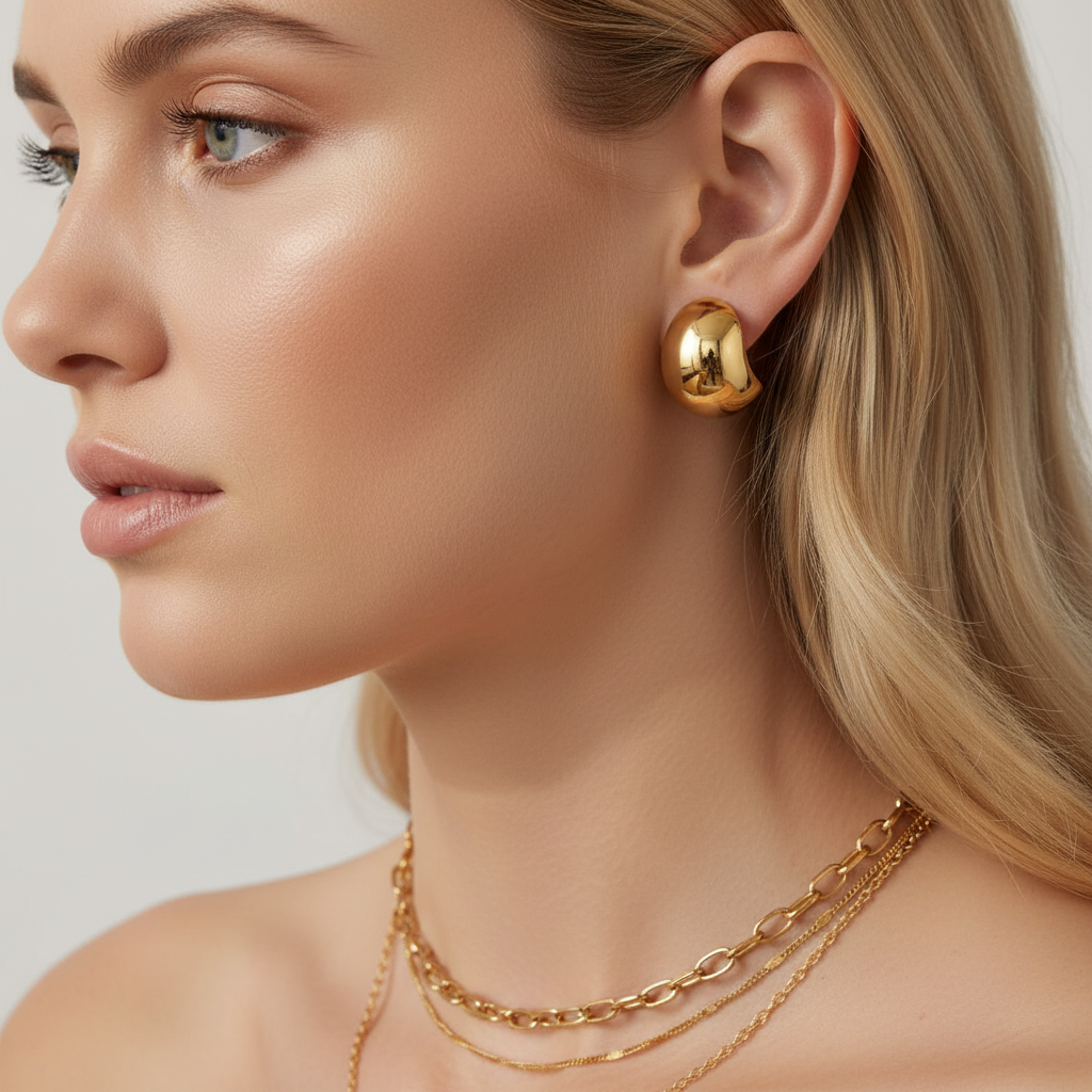 Chunky Gold Earrings