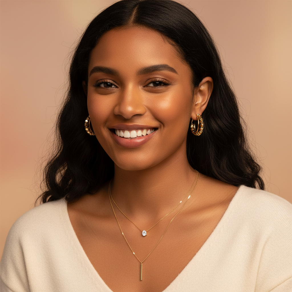 Cubic Gold Earrings