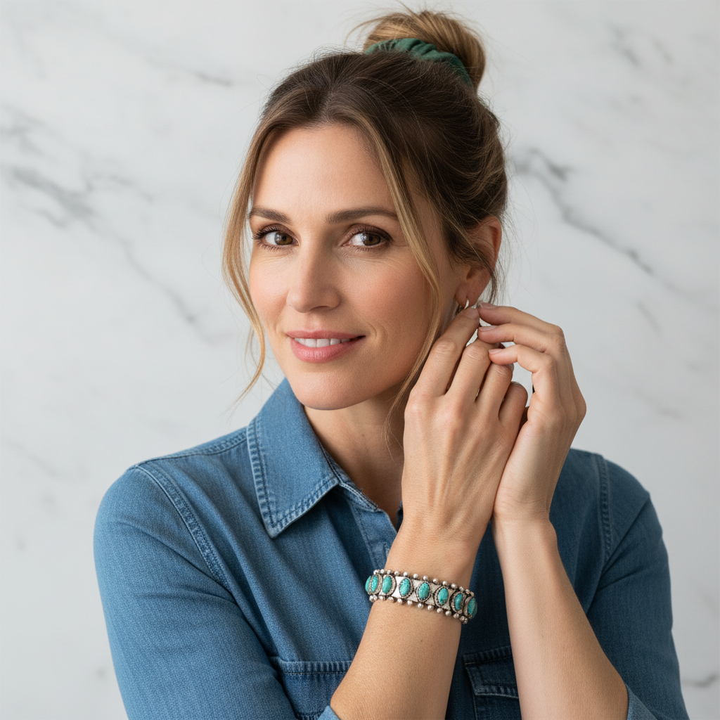 Vintage Turquoise Stone Bracelet