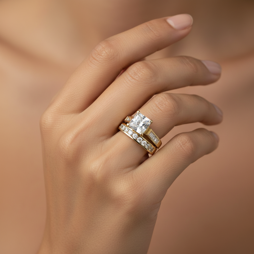 Vintage Gold Zirconia Ring Pack