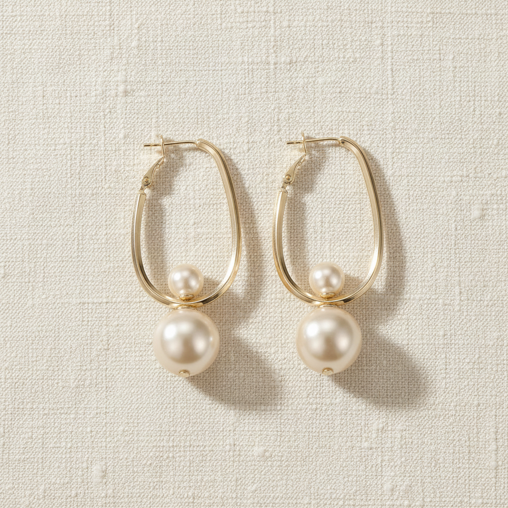 Vintage Charming Pearl Earrings