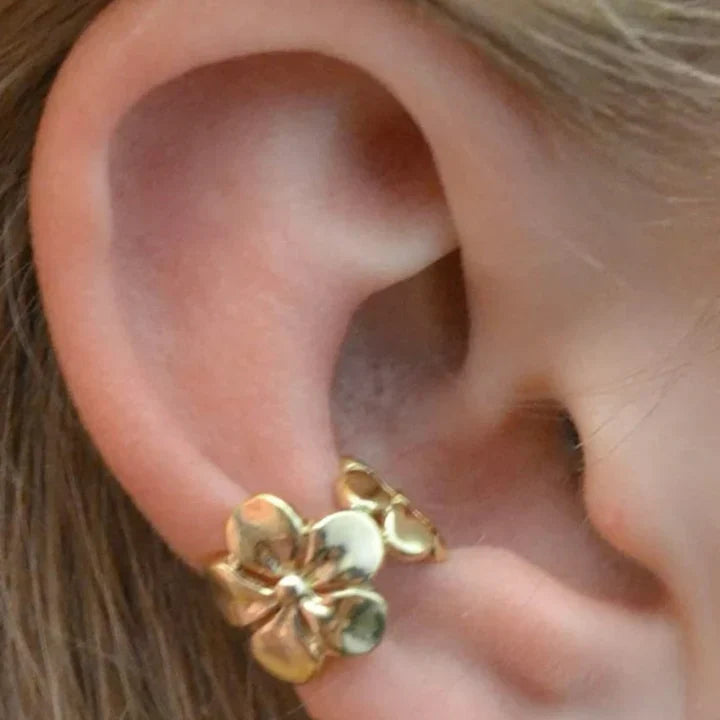 Crystal Pin Flower Earrings