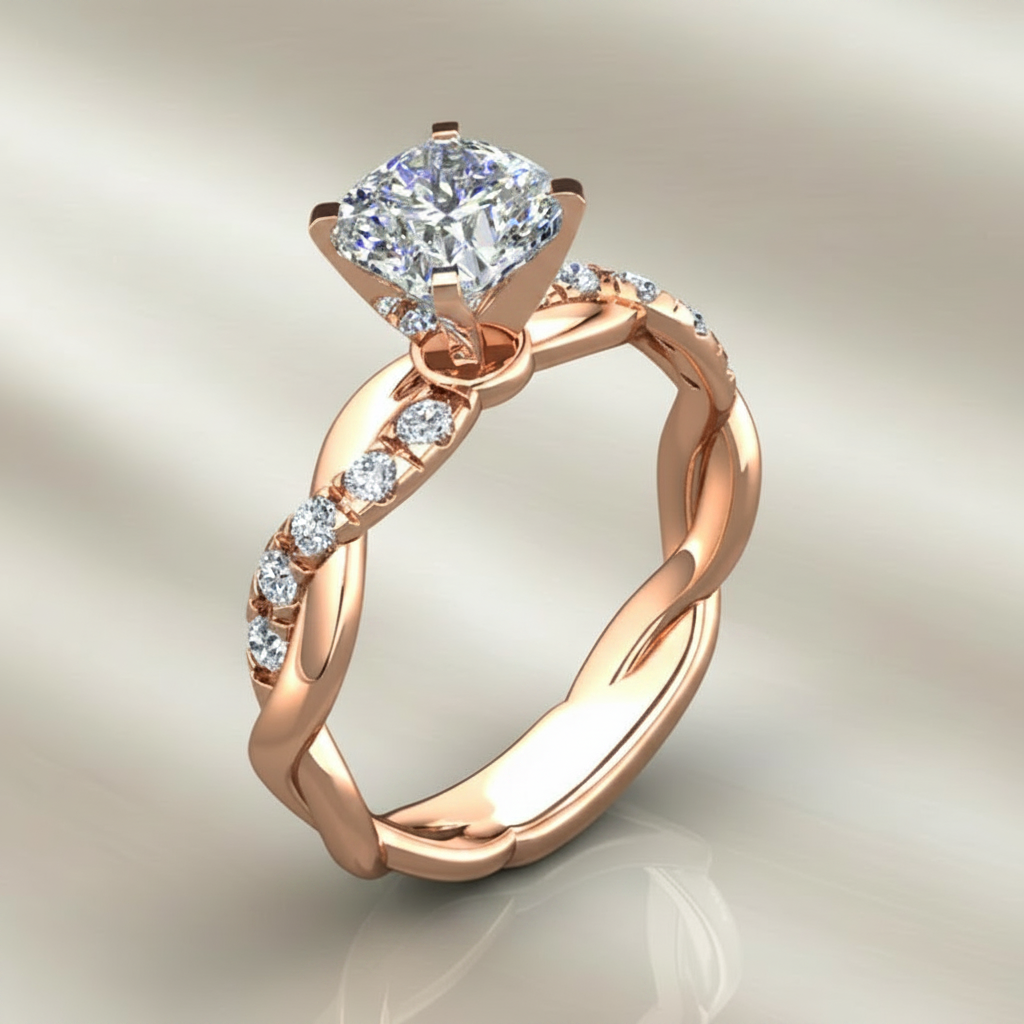 Delysia Two-Tone Zirconia Ring
