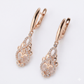 Elf Earrings with Zirconia in Gold