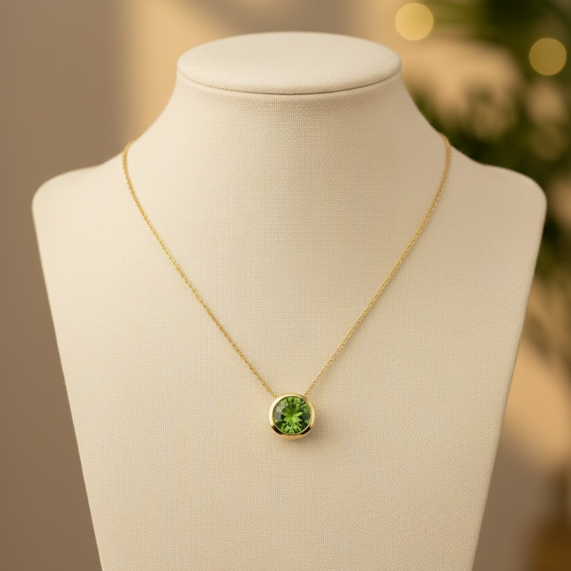 Peridot Birthstone Studs