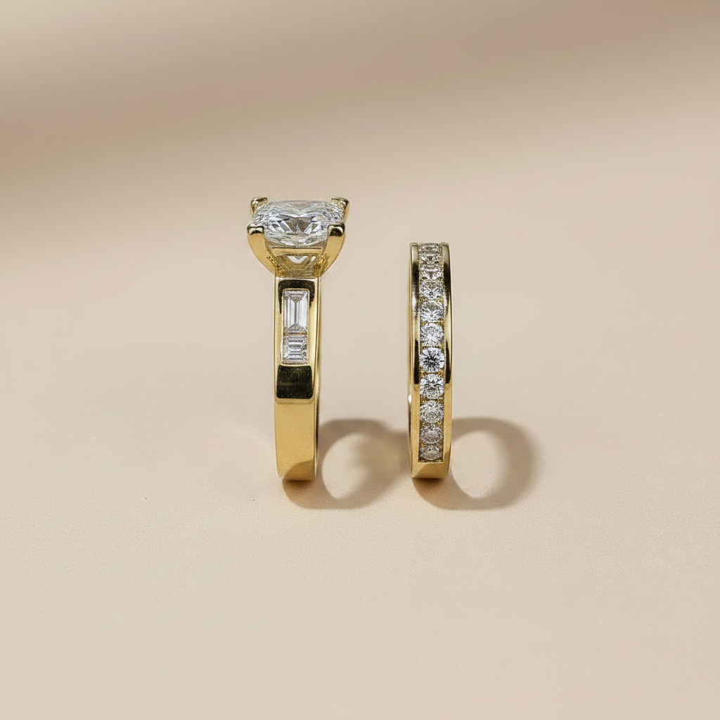 Vintage Gold Zirconia Ring Pack