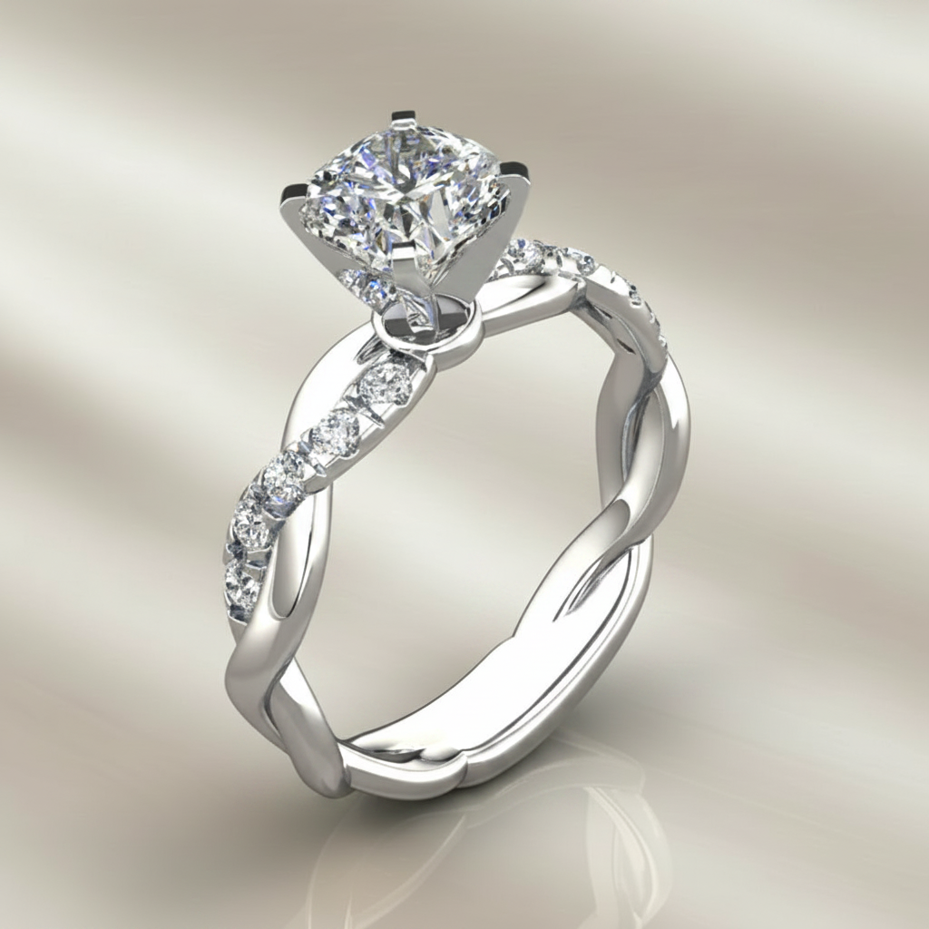 Delysia Two-Tone Zirconia Ring