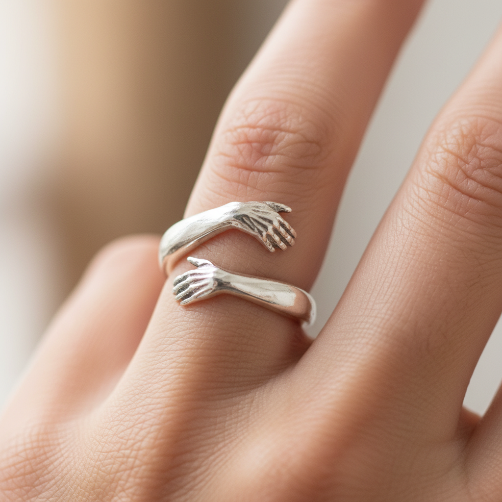 Adjustable Knot Ring in Silver