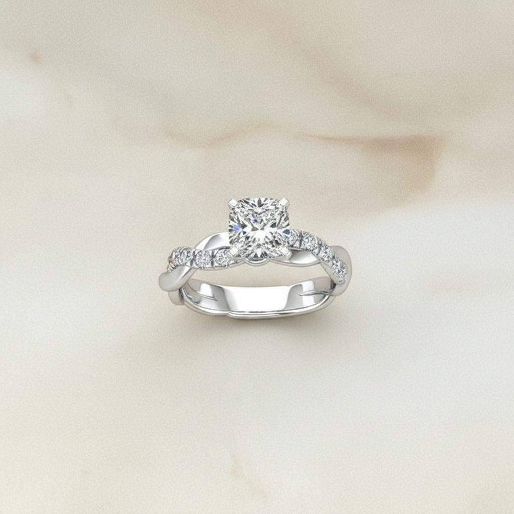Delysia Two-Tone Zirconia Ring