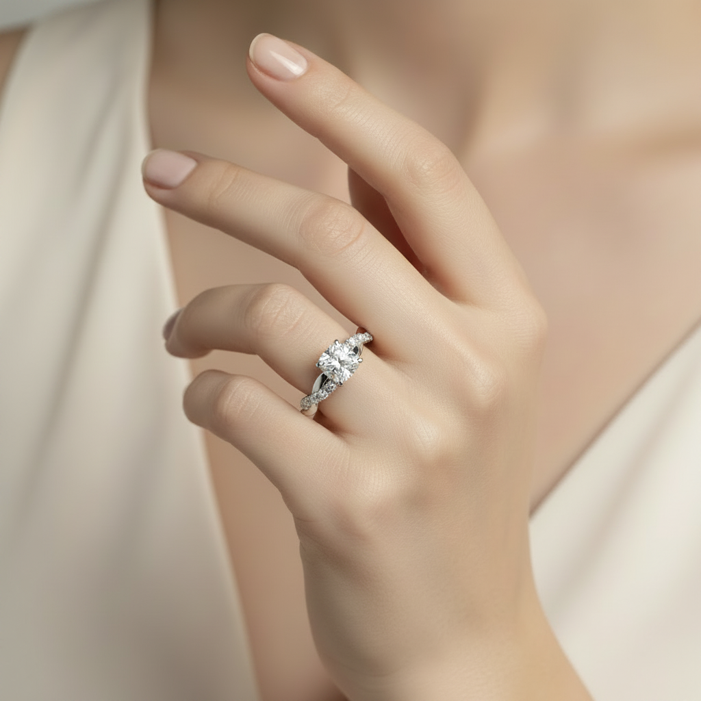 Delysia Two-Tone Zirconia Ring
