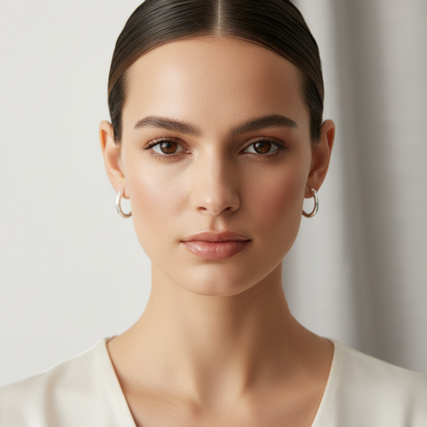 Silver Plated Hoop Earrings