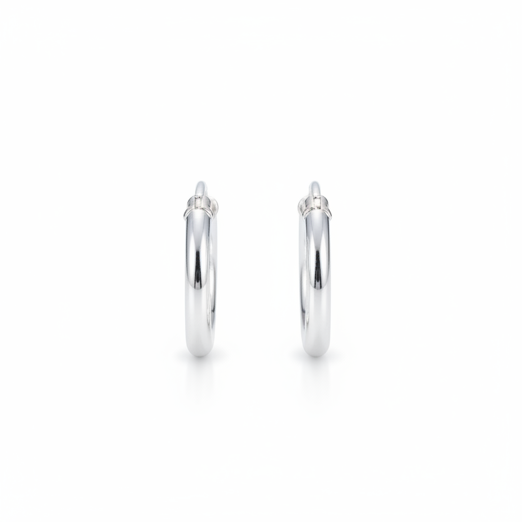 Silver Plated Hoop Earrings