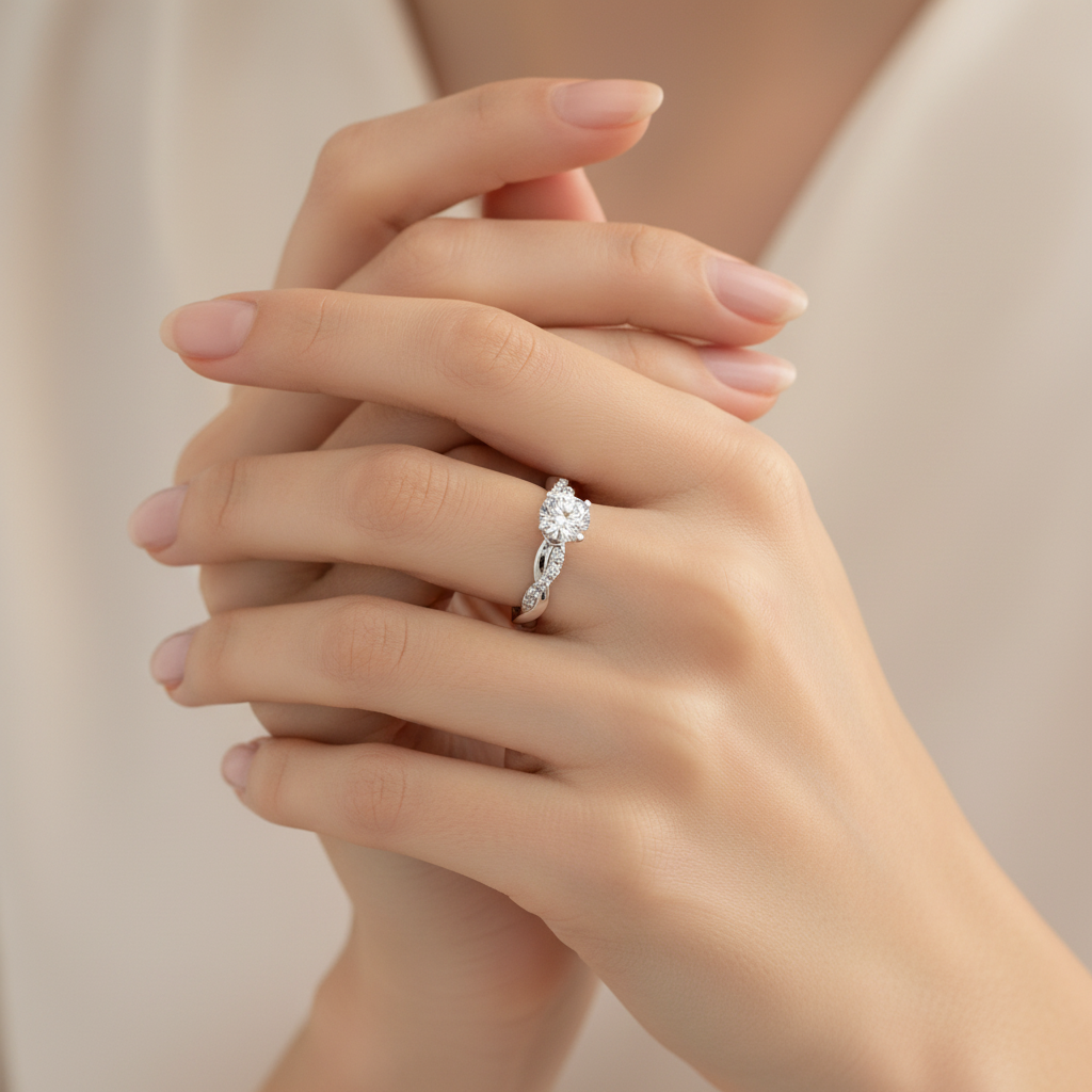 Delysia Two-Tone Zirconia Ring