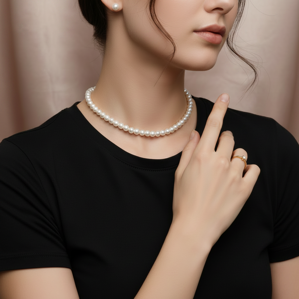 Small Classic Pearl Necklace