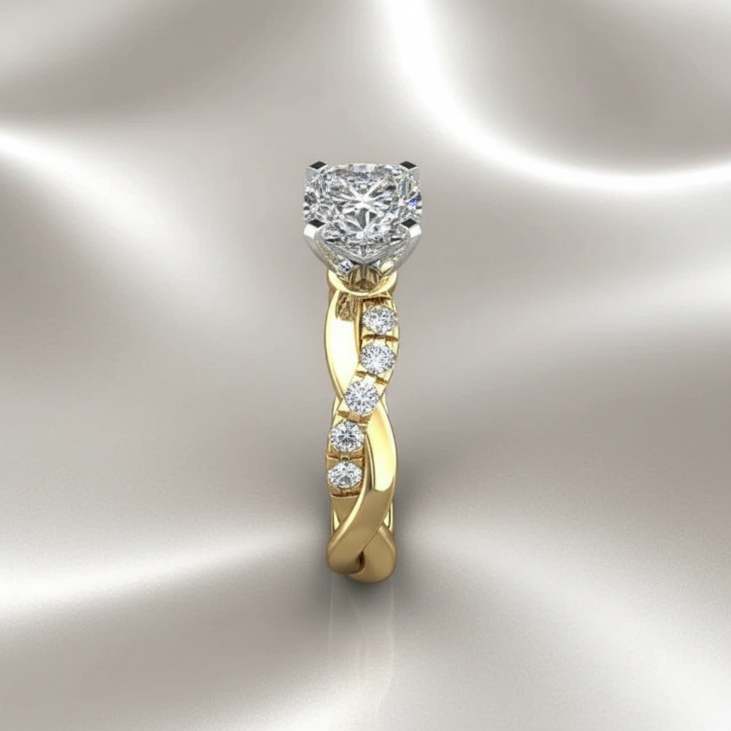 Delysia Two-Tone Zirconia Ring