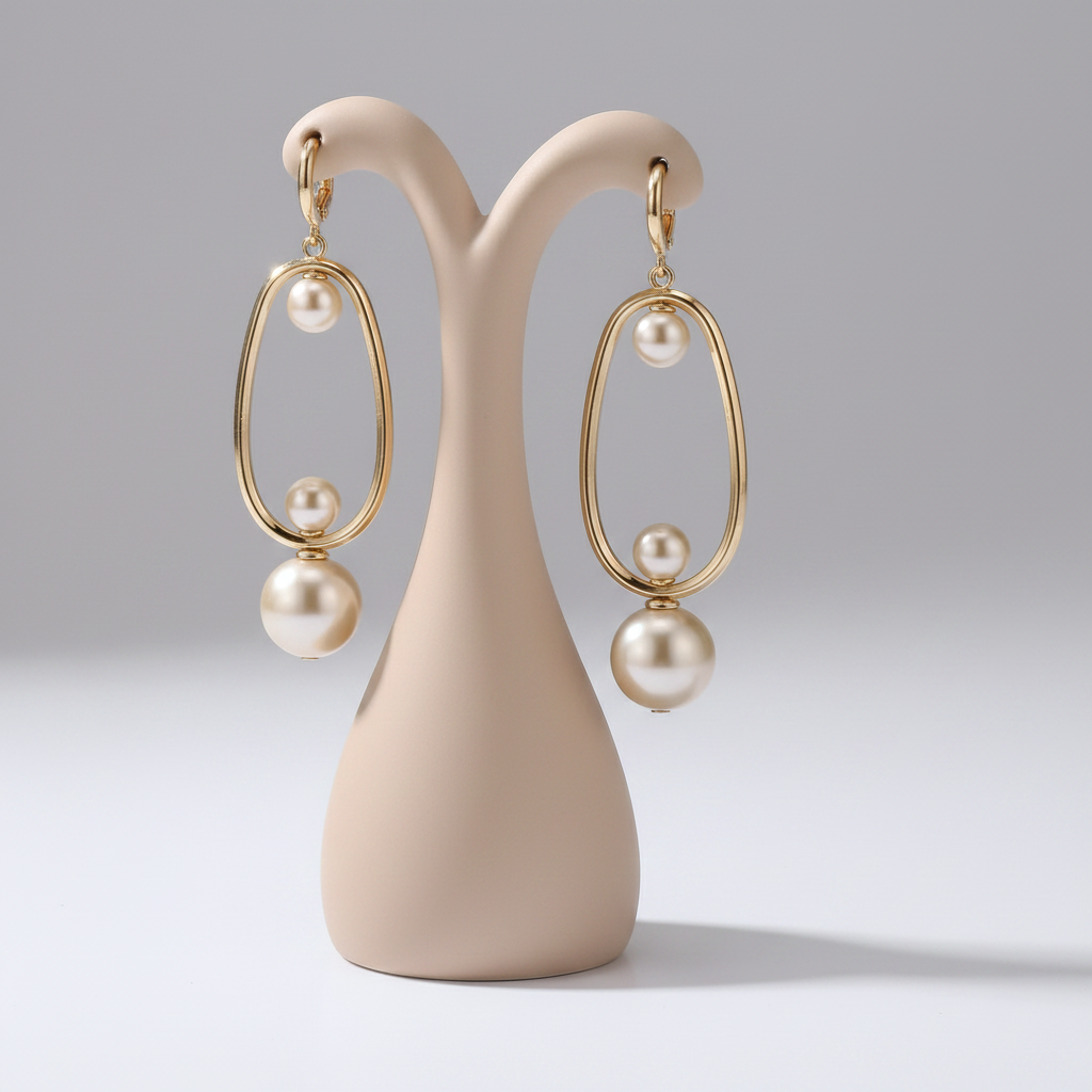 Vintage Charming Pearl Earrings