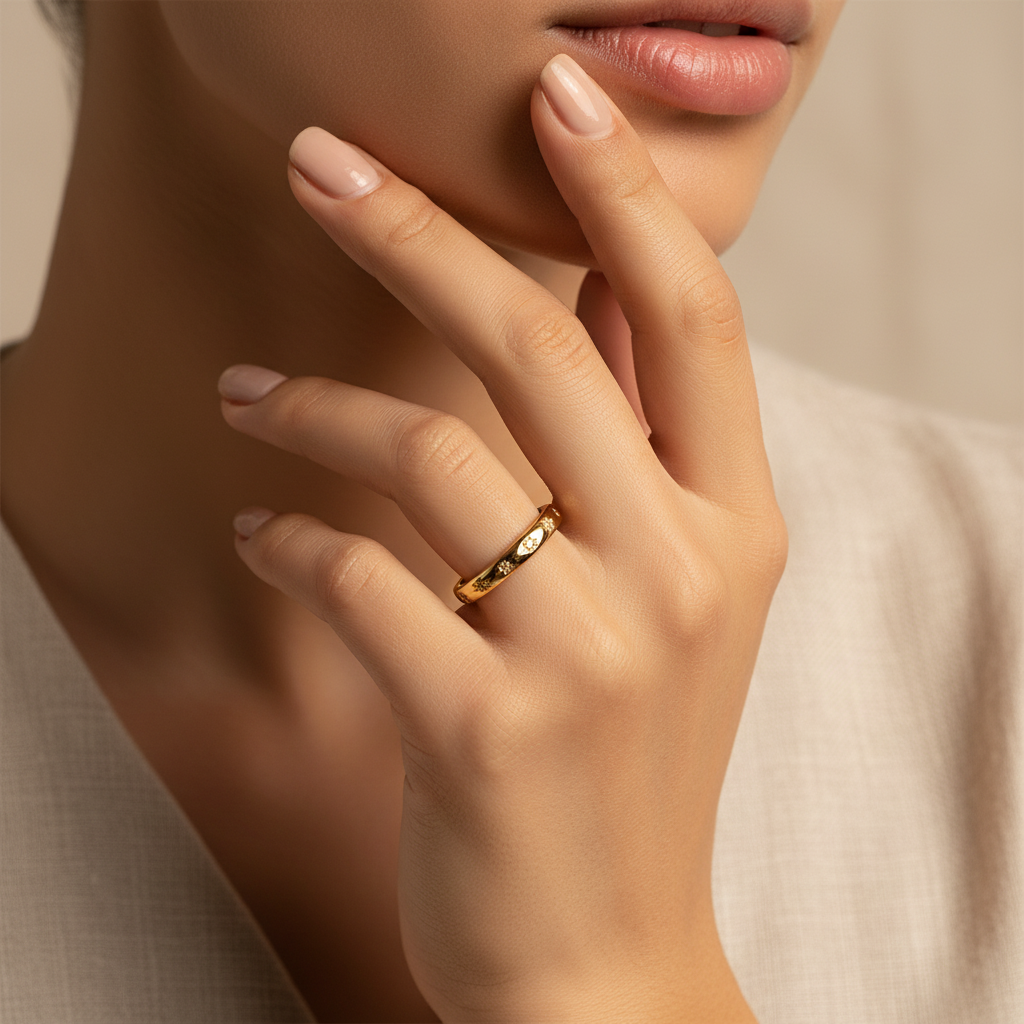 Vintage Gold & Zirconia Ring