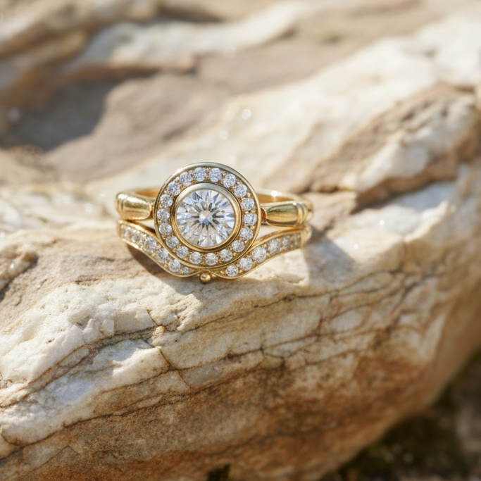 Vintage Gold & Zirconia Ring Pack