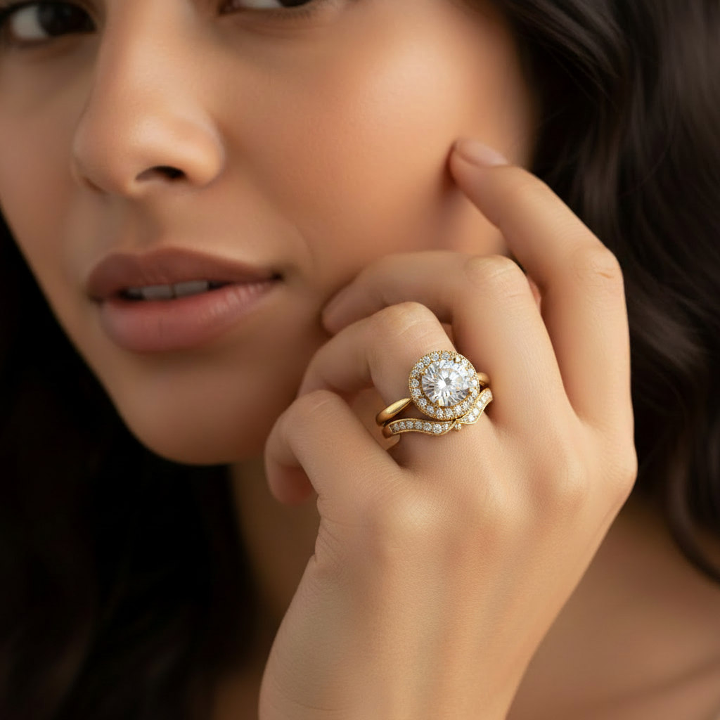 Vintage Gold & Zirconia Ring Pack