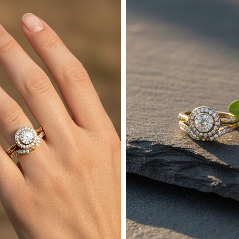 Vintage Gold & Zirconia Ring Pack