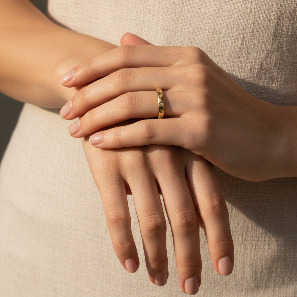 Vintage Gold & Zirconia Ring