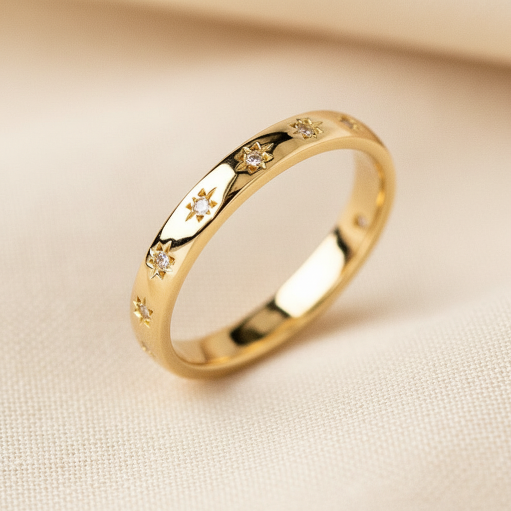 Vintage Gold & Zirconia Ring