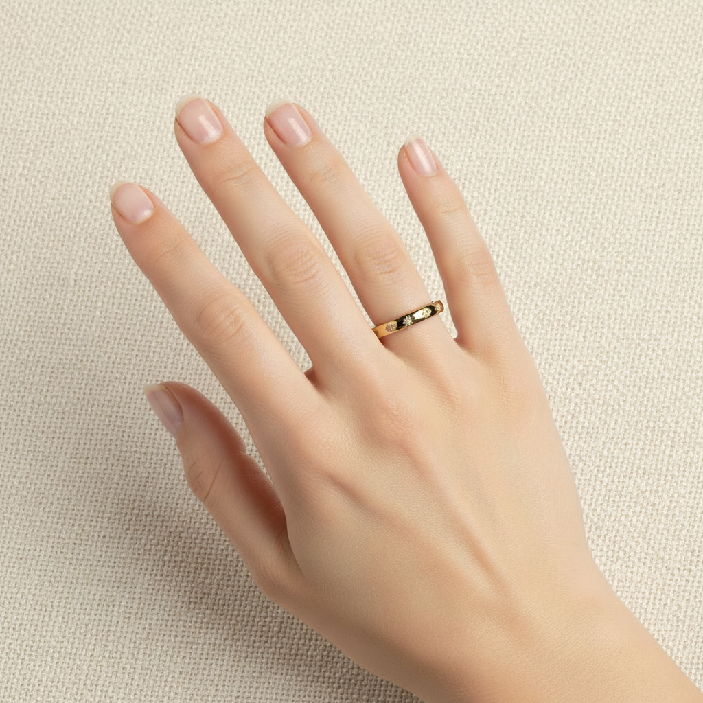 Vintage Gold & Zirconia Ring