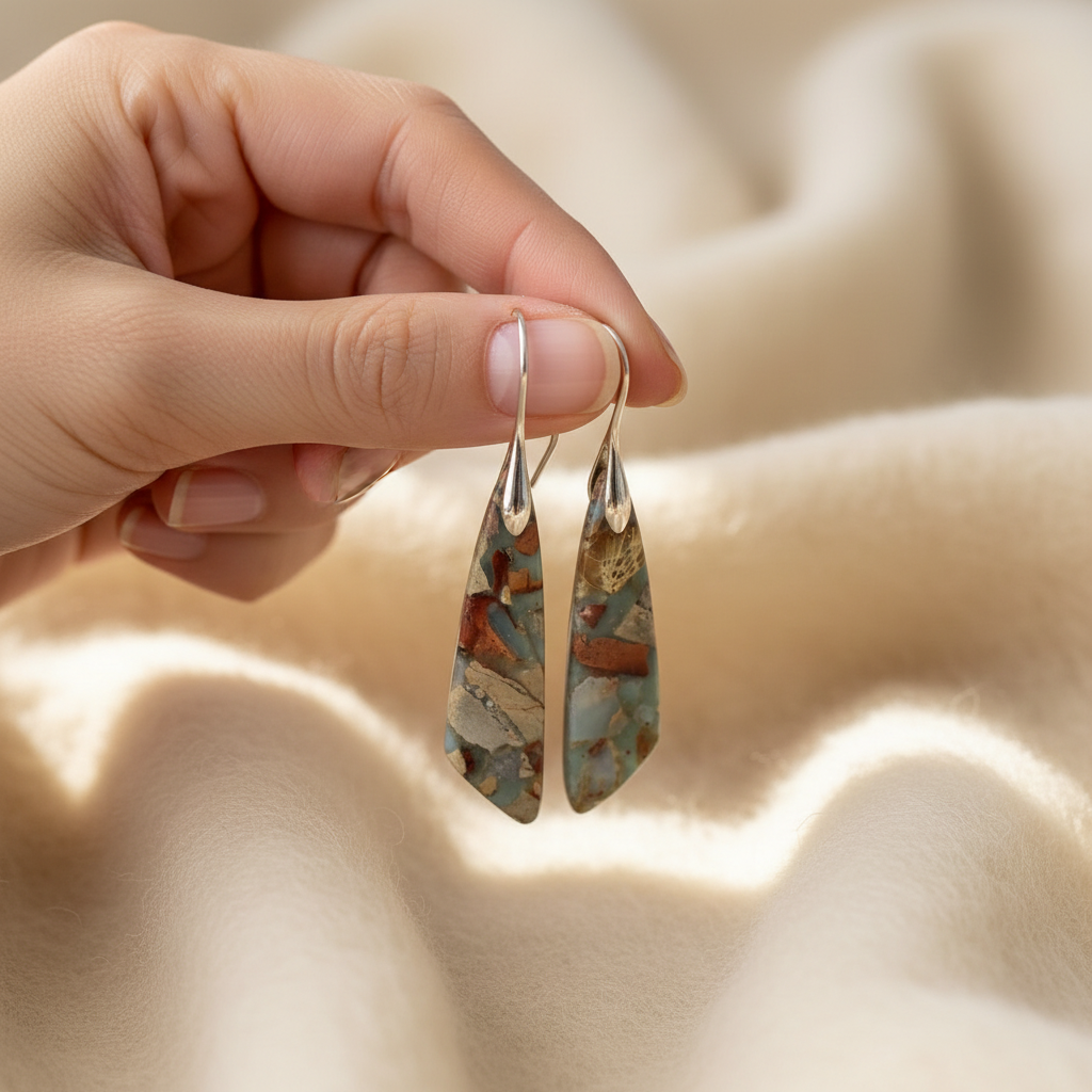 Vintage Nature Stone Earrings