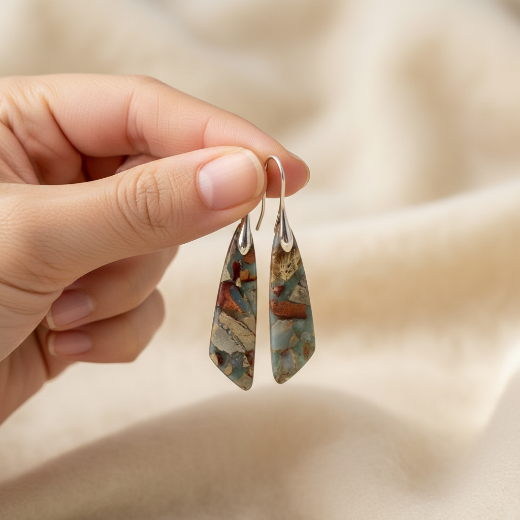 Vintage Nature Stone Earrings