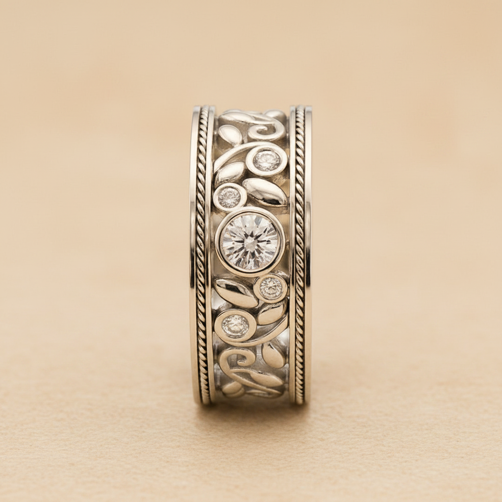 Vintage Silver & Zirconia Ring