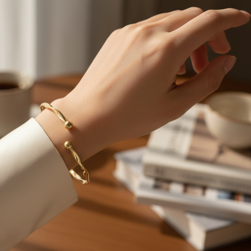 Elegant Chain Bracelet in Gold