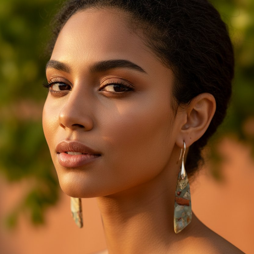 Vintage Nature Stone Earrings